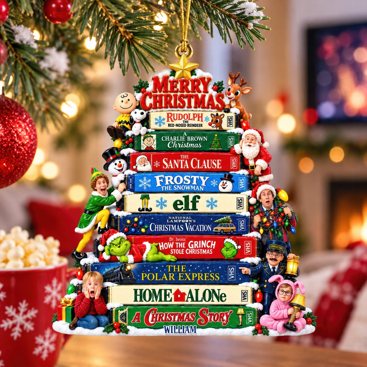 Christmas Classics Collection Acrylic Ornament - Personalized Christmas Gifts 03tyqn160926
