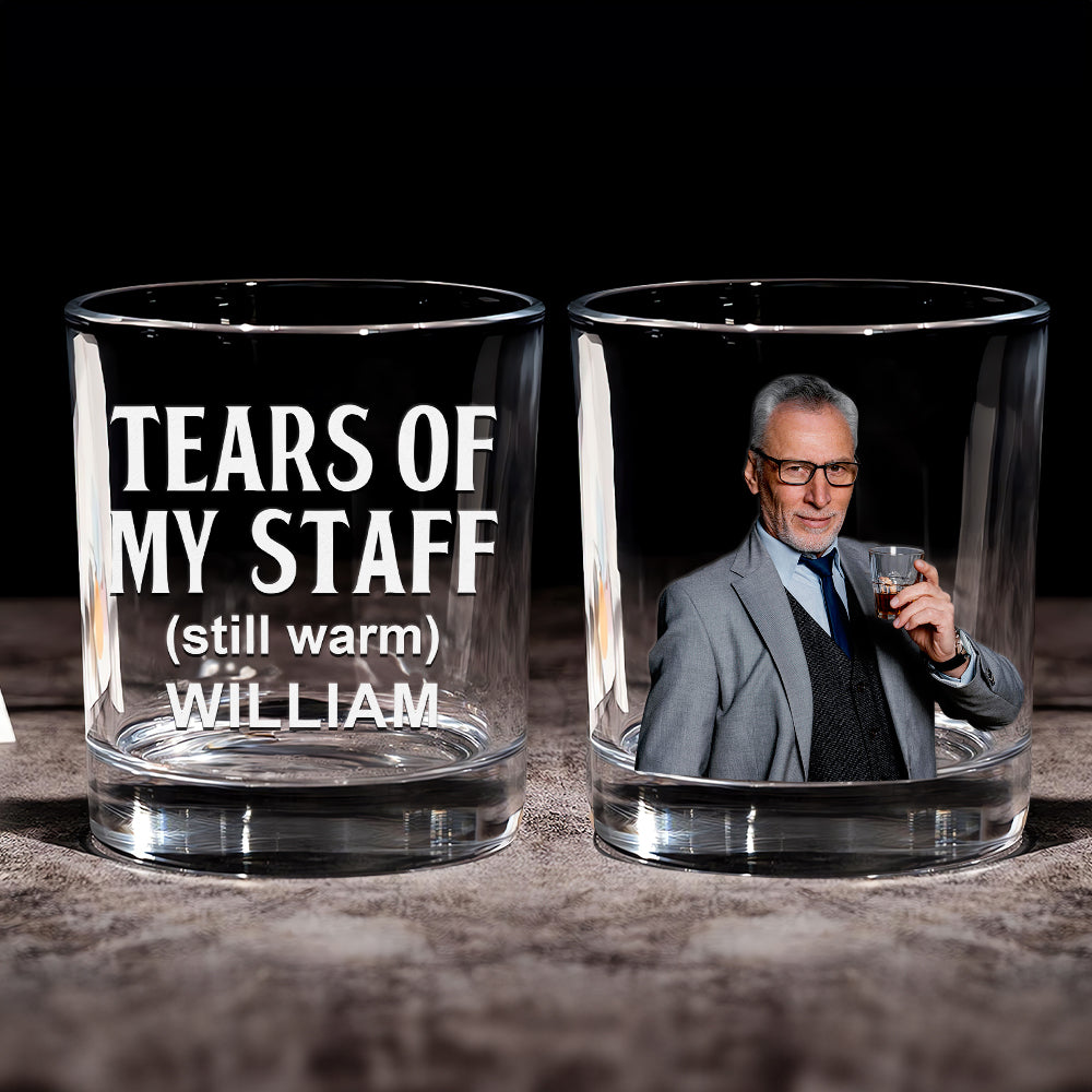 Custom Photo Gifts For Boss Whiskey Glass 05toqn120225-Homacus