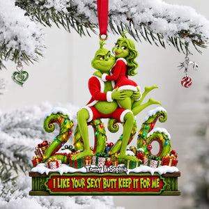 2026 Cheeky Couple Ornament - Personalized Gifts For Couple Christmas Ornament 05OHLU191026