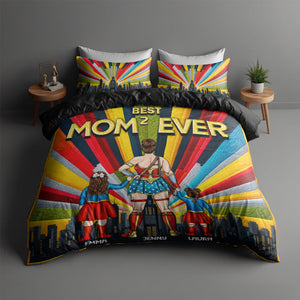 Personalized Gifts For Super Mom Quilt Bedding Set Special Line, Best Mom Ever 03TGLU130125PA-Homacus