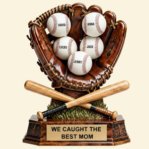 Caught The Best Mom Acrylic Plaque - Personalized Gifts For Baseball Lovers 01hytn030226-Homacus