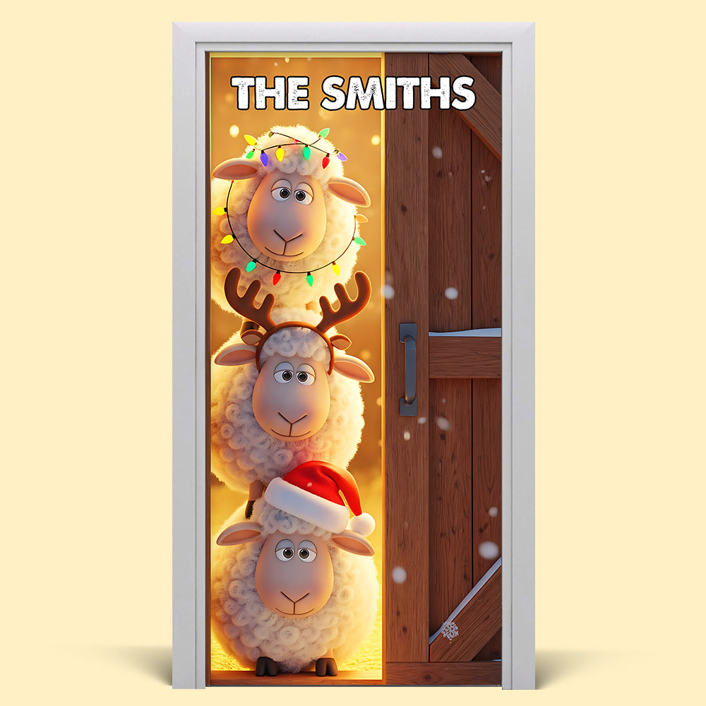 Farm Animals Door Cover - Personalized Gifts For Family 01pgta220825-Homacus