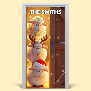 Farm Animals Door Cover - Personalized Gifts For Family 01pgta220825-Homacus
