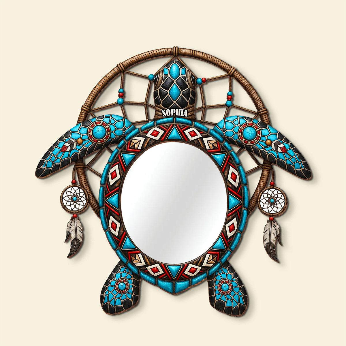 Sea Turtle Personalized Holiday Gifts For Native Mirror 04natn290725-Homacus