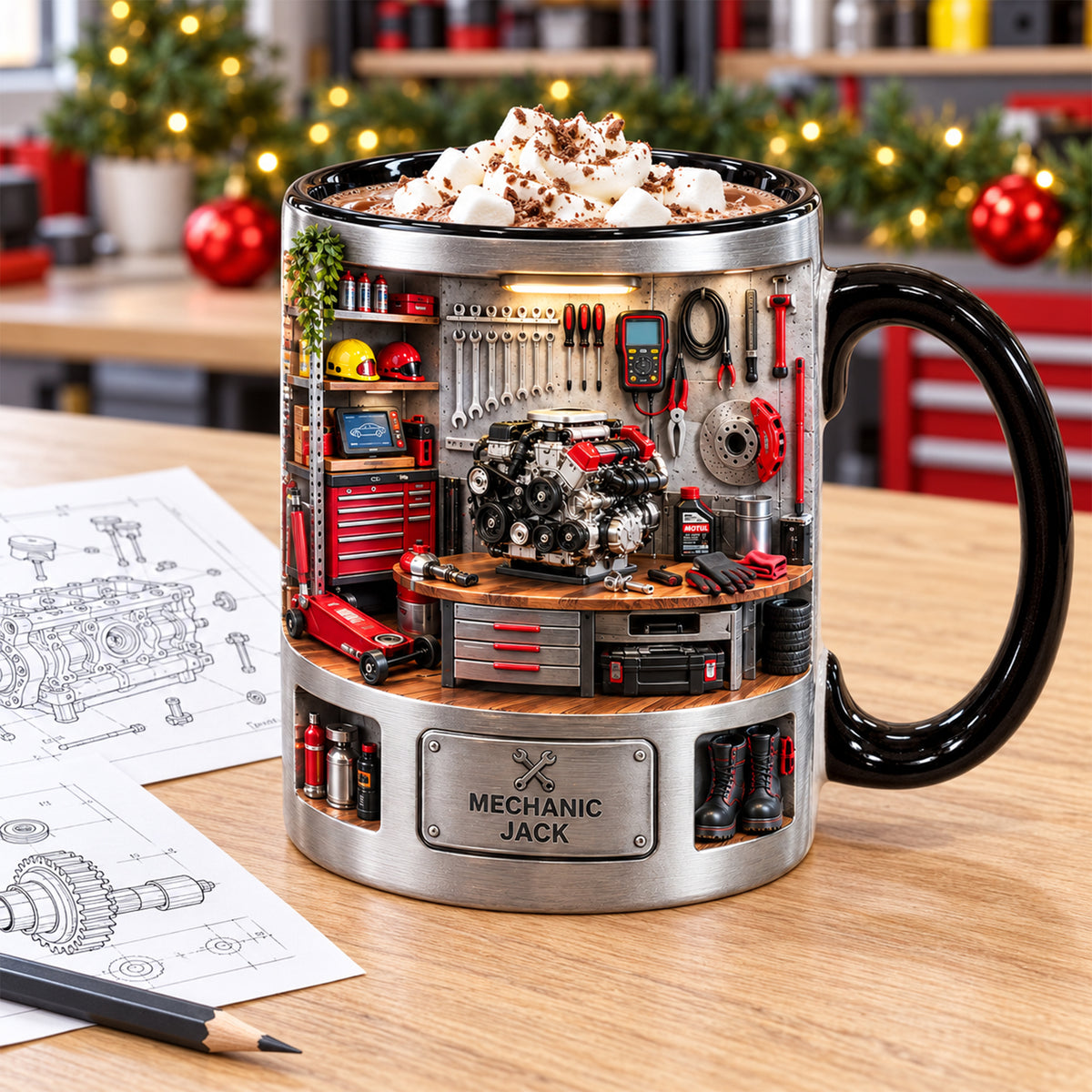 Classic Garage Accent Mug - Personalized Gifts For Mechanic 06ttqn061026-Homacus