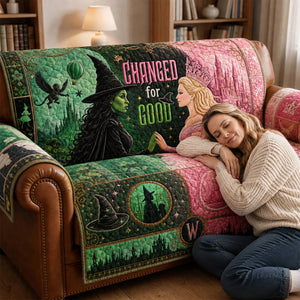 Enchanted Best Friends Quilted Sofa Cover Personalized Home Decor Gift 04HUQN290726