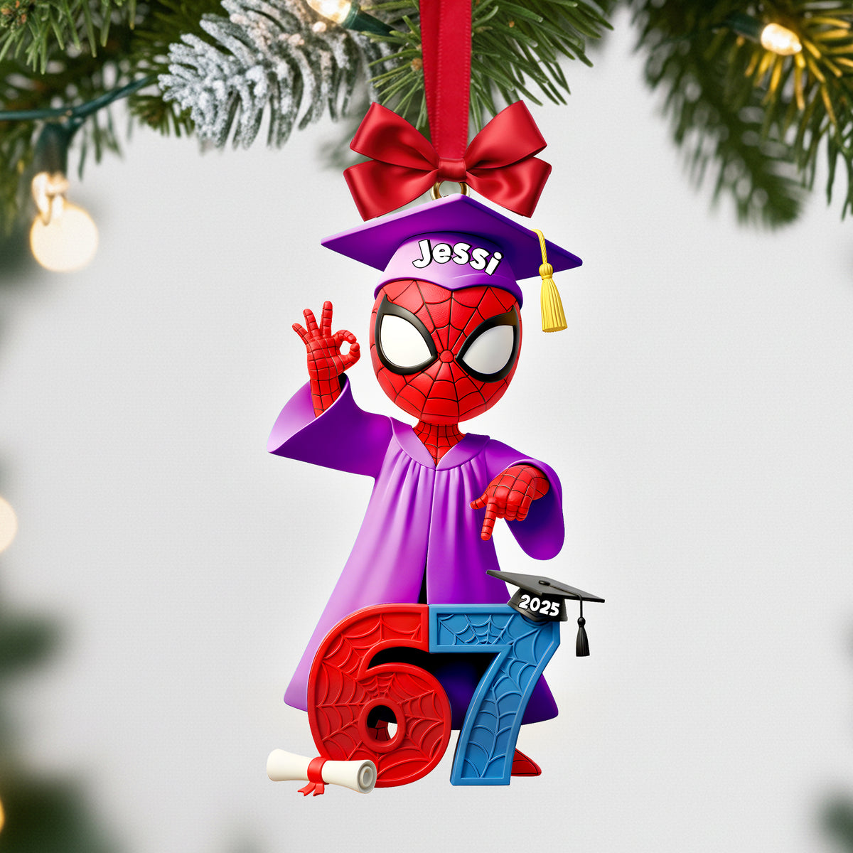 Cute Buddy Graduate Ornament - Personalized Gift For Graduation 03NALU201125-Homacus