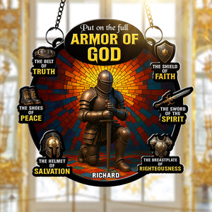 Armor Of God Suncatcher Ornament - Personalized Gifts For Christian 04toqn210725-Homacus