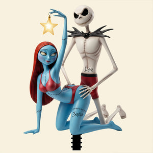 Funny Couple Tree Topper Personalized Gifts For Couple 06OHDT171125-Homacus