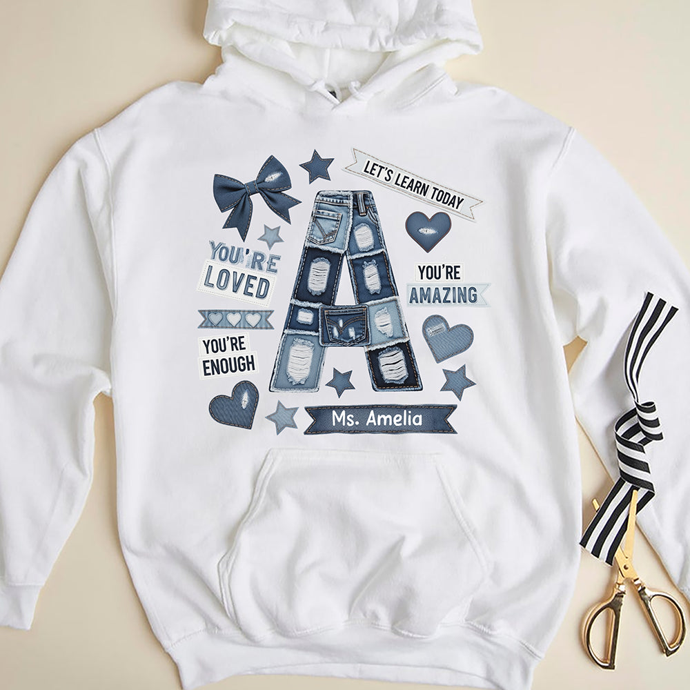 Alphabet Teacher Shirt – Personalized Gifts For Teacher 05tgqn300625-Homacus