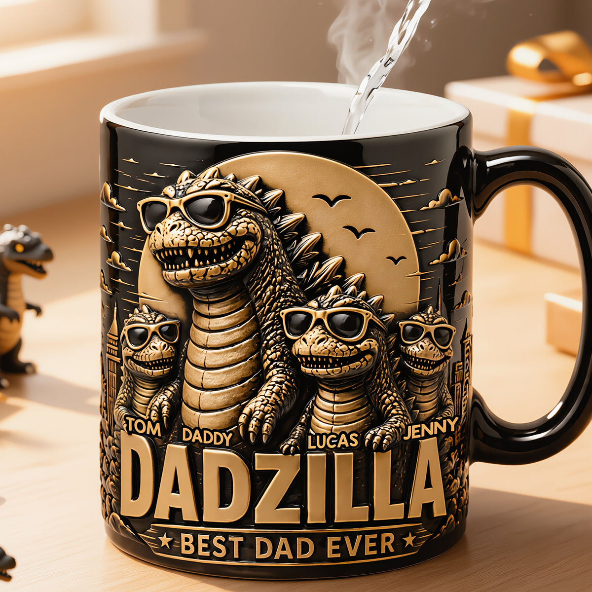 Giant Creature Dad Retro Magic Mug - Personalized Gifts For Dads 03nadt200526-Homacus