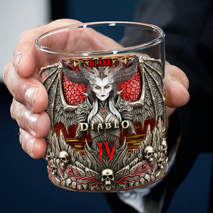 Demon Goddess Drinking Glass - Personalized Gifts For Gamer 04QHLU250825-Homacus