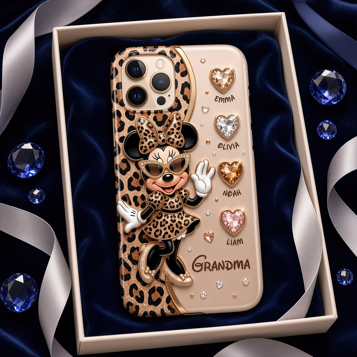 Leopard Fancy Nana Phone Case - Personalized Gifts For Grandma 03nadt040926