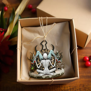Naughty Skull Couple Ornament - Personalized Christmas Gift For Couples 02TGLU230925-Homacus