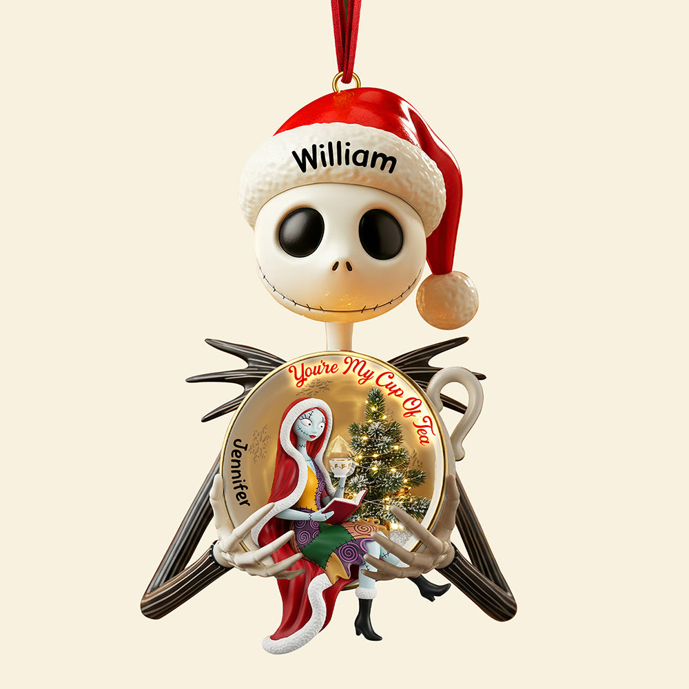 Spooky Love Christmas Ornament – Personalized Gifts For Couple 04paqn170925-Homacus