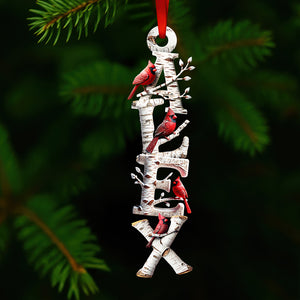 Memorial Cardinal - Alphabet Letters Ornament Personalized Gifts For Heaven 02HUDT271025-Homacus