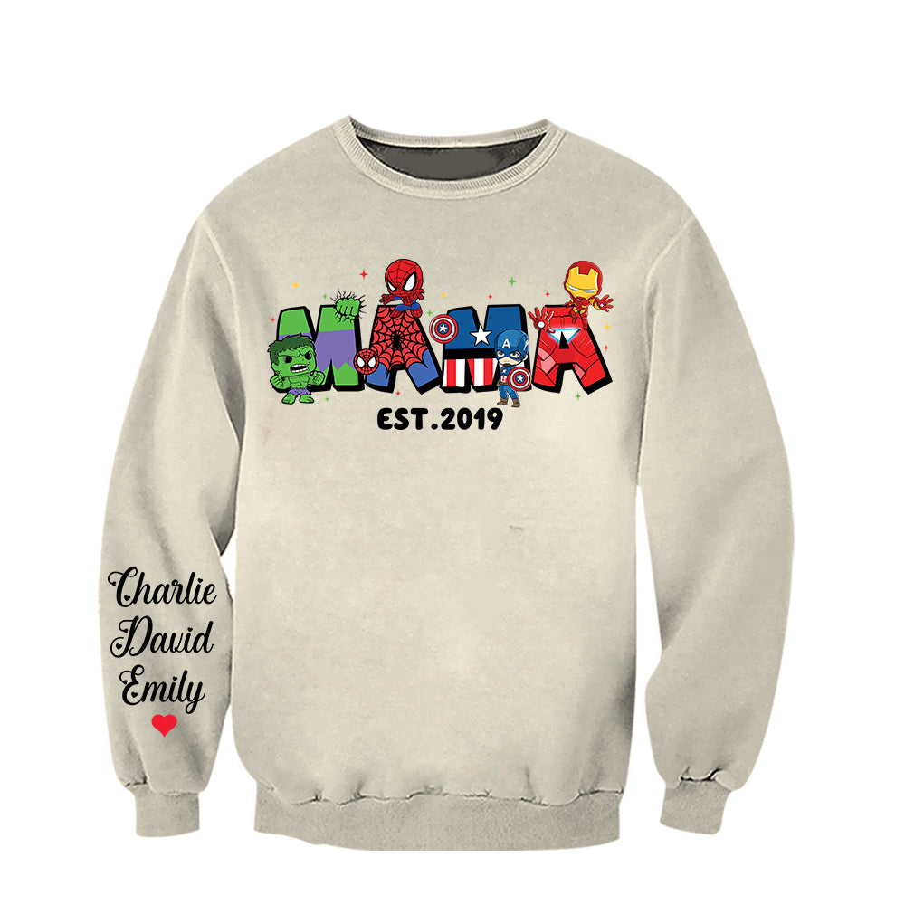 Personalized Gifts For Mom Shirt Mama Cartoon 01OHQN220325-Homacus