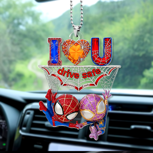 Wall-Crawler Couple Car Ornament - Personalized Gifts For Couple 06tgpu110625-Homacus