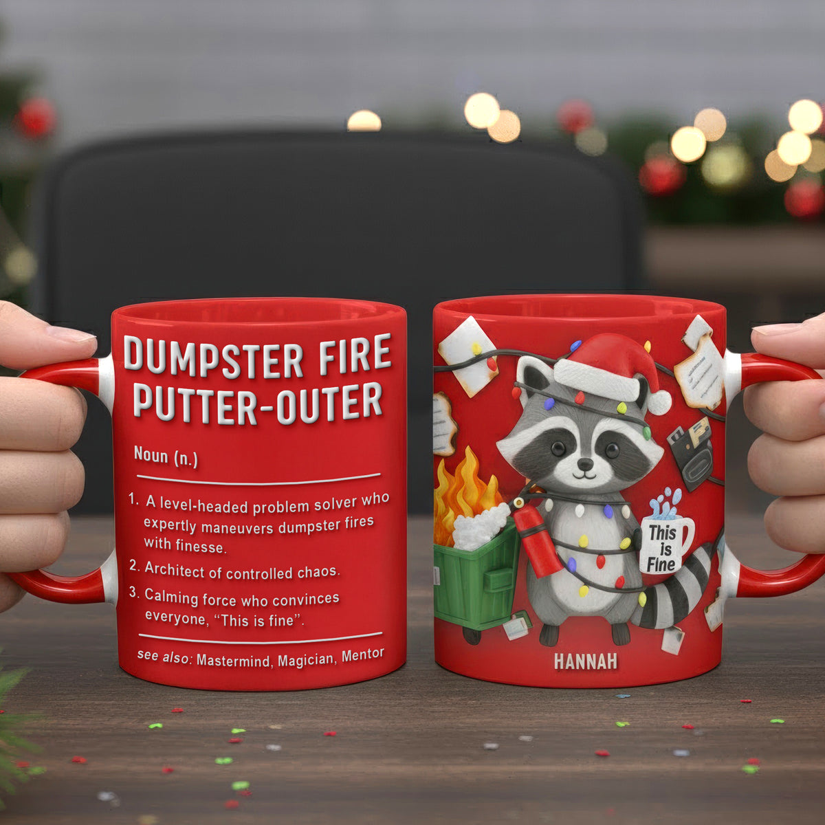 Funny Raccoon Office Coffee Mug – Personalized Gifts For Coworker 06naqn131125-Homacus