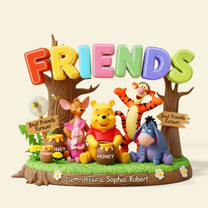 Best Friends Forever Acrylic Plaque Personalized Gifts 01topu260625-Homacus