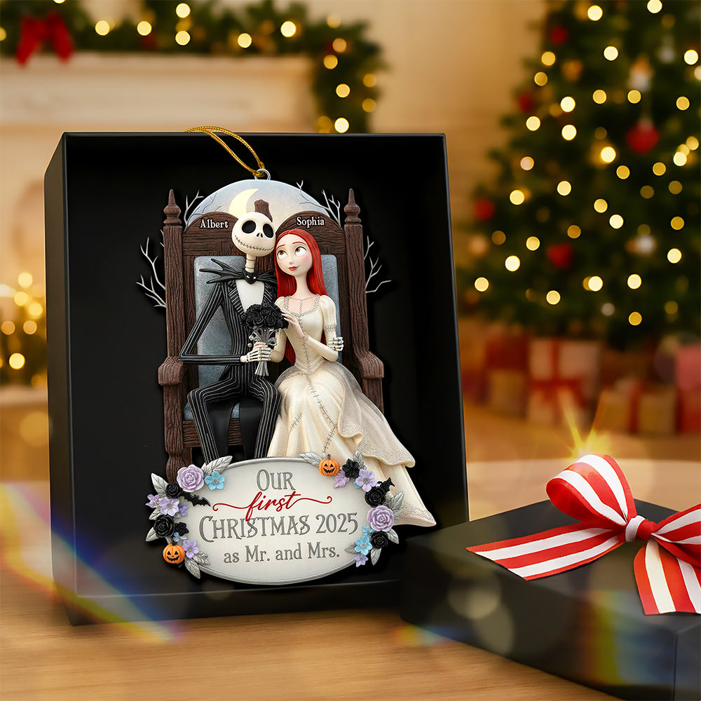 First Christmas Together Acrylic Ornament - Personalized Gifts For Couple 04TOQN011125-Homacus