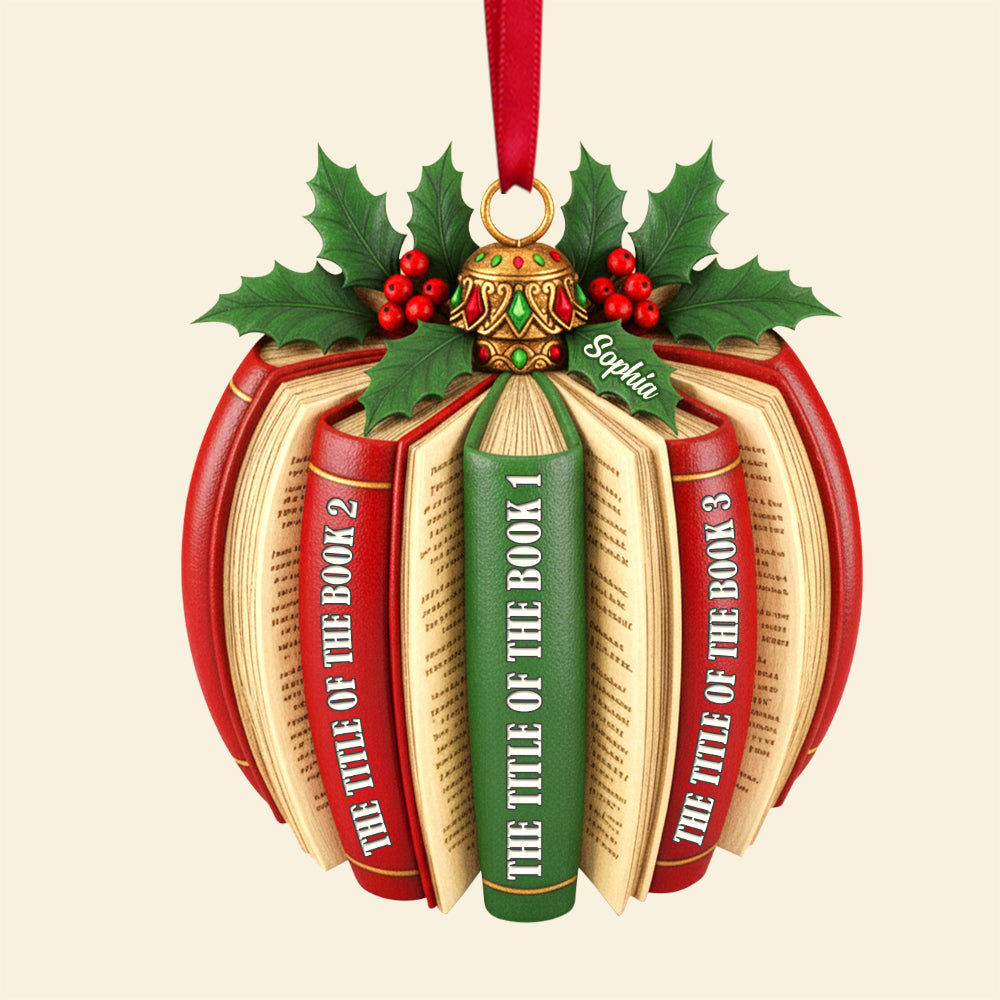 Personalized Gifts For Book Lovers Christmas Ornament 02hytn171125-Homacus