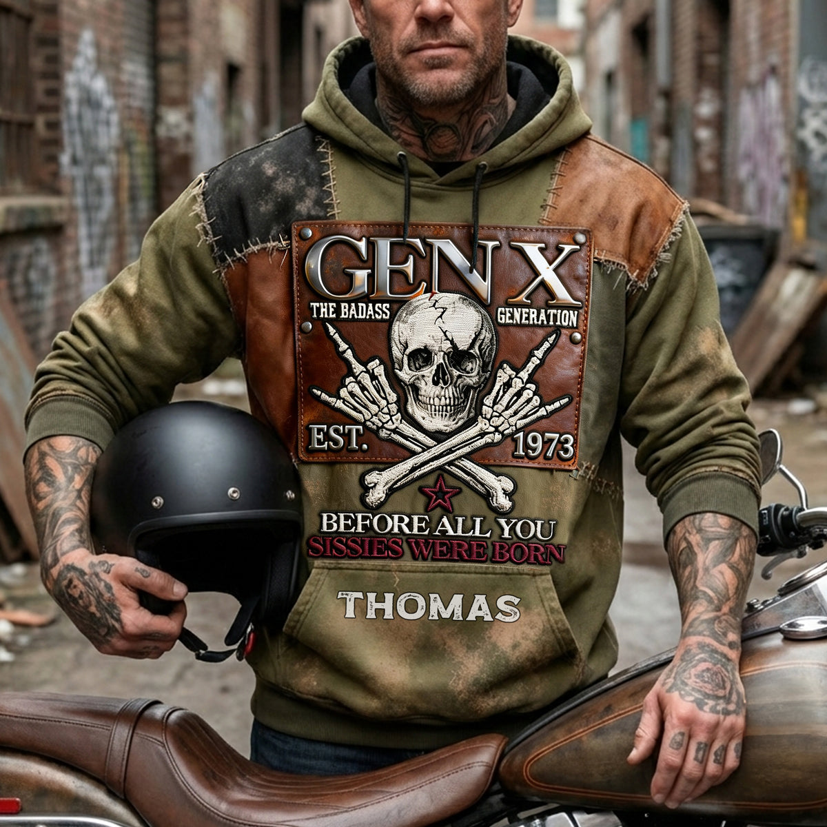 Badass Gen X 3D Hoodie - Personalized Gifts For Gen X 02nalu130226-Homacus