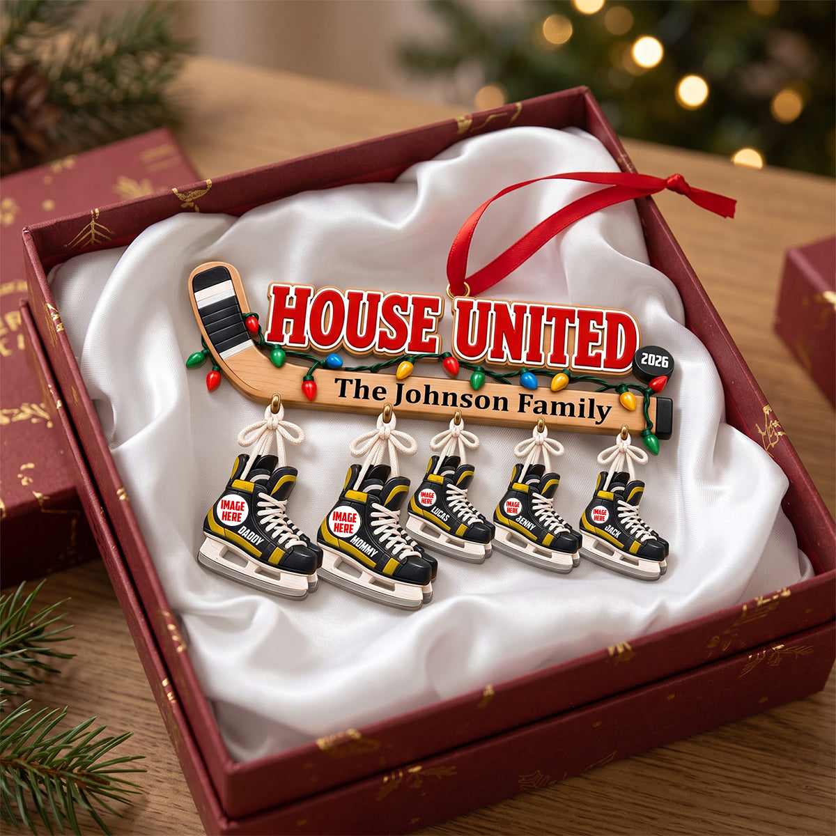 House United Christmas Ornament - Personalized Gifts For Skating Lovers Family 03hutn071026-Homacus