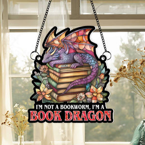 Book Lover Suncatcher Ornament - Personalized Gifts For Book Lover 031XQMH060125-Homacus