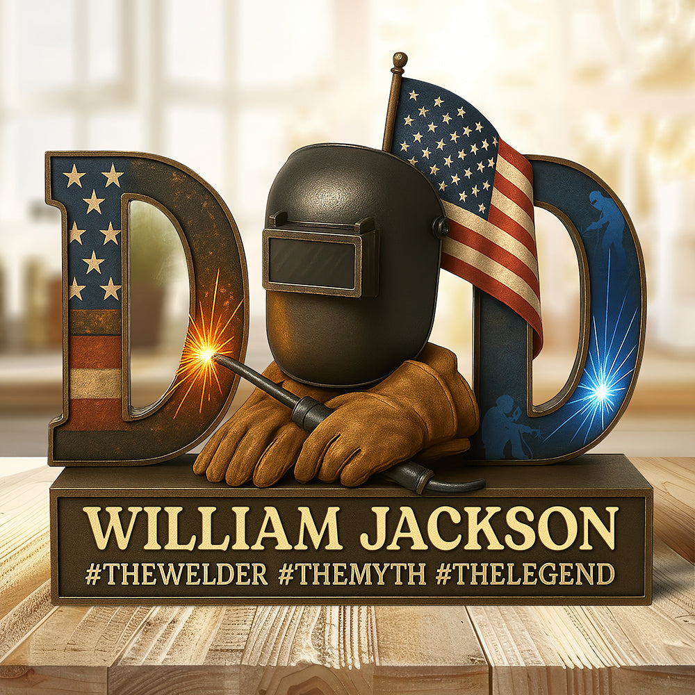 American Welder Acrylic Plaque - Personalized Gifts For Dad 05qhqn130525-Homacus