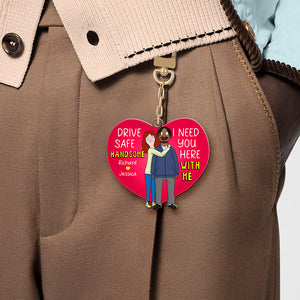 Personalized Gifts For Couple Keychain I Need You Here With Me 04QHQN050225HG-Homacus