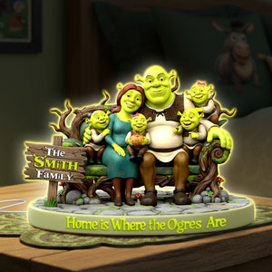 Swamp Creature Family Light Box - Personalized Gift For Family 08TOLU131125-Homacus