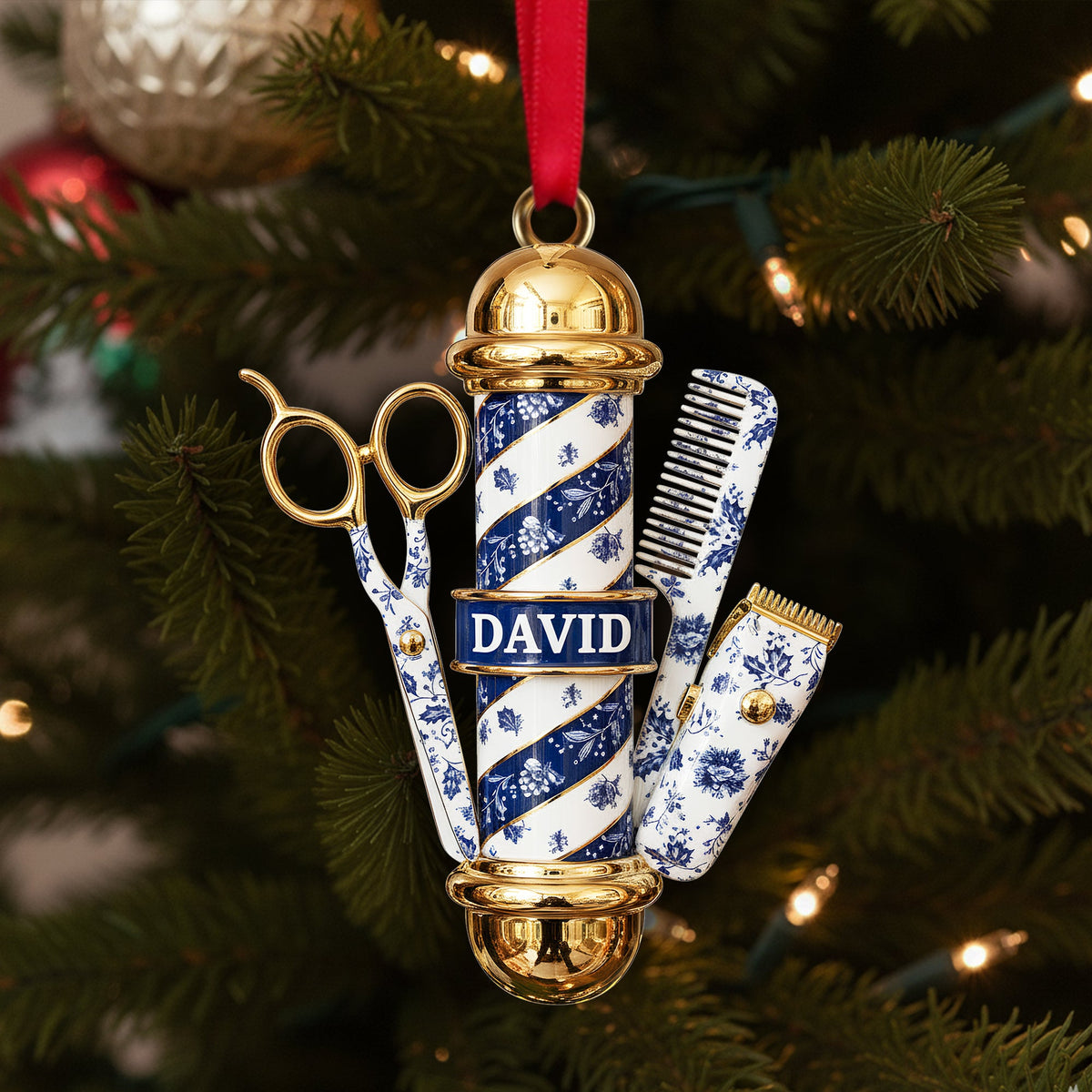 Barber's Essentials Ornament - Personalized Gifts For Barber 01PGLU111025-Homacus