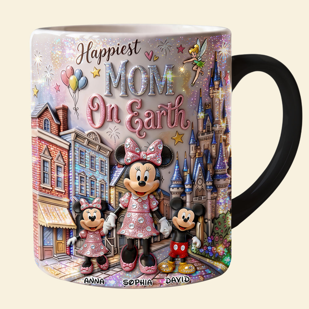Happiest Mom On Earth Magic Mug - Personalized Gifts For Mothers 03hudt150426-Homacus