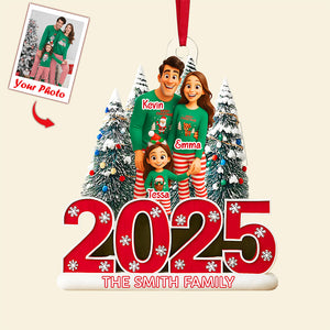 Cartoon Family Ornament - Custom Photo Gifts For Family 01tota300825-Homacus