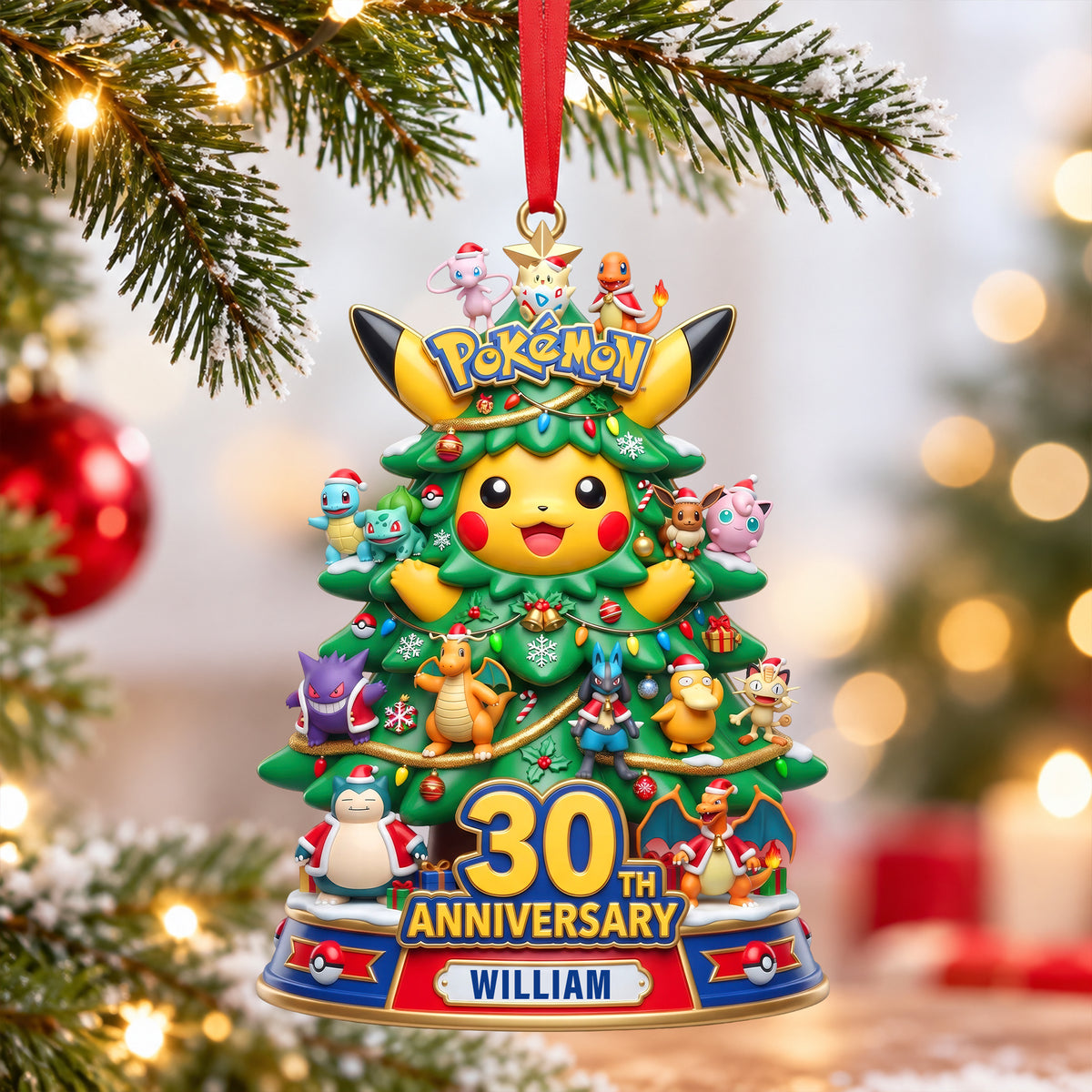30th Anniversary Acrylic Christmas Ornament - Personalized Gifts For Game Lovers 06TYQN170926