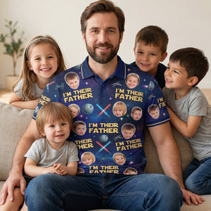 I Am The Father Polo Shirt - Custom Photo Gifts For Dads 05natn080526-Homacus