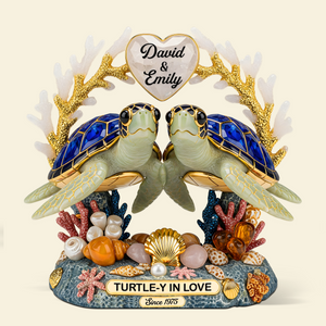 Turtle Couple Acrylic Plaque - Personalized Gifts For Couple 01napu030625-Homacus