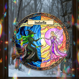 Light x Shadow Witch Suncatcher - Personalized Gifts For Witch Lovers 05HYLU080825-Homacus
