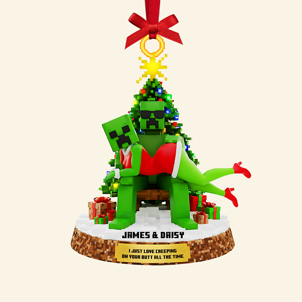 Personalized Gifts For Christmas, Naughty Couple Acrylic Ornament 03tgta110925-Homacus