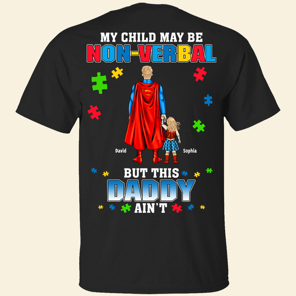 Personalized Gifts For Dad Shirt Autism Kids 03TODT070325PA-Homacus