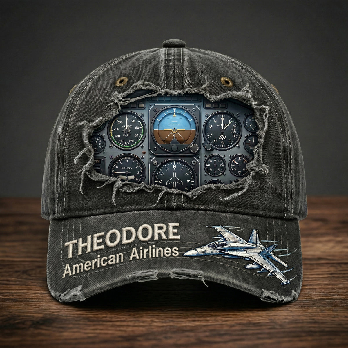 Airplane Cockpit Instrument Panel Classic Cap - Personalized Gifts For Pilot 02nadt300326-Homacus