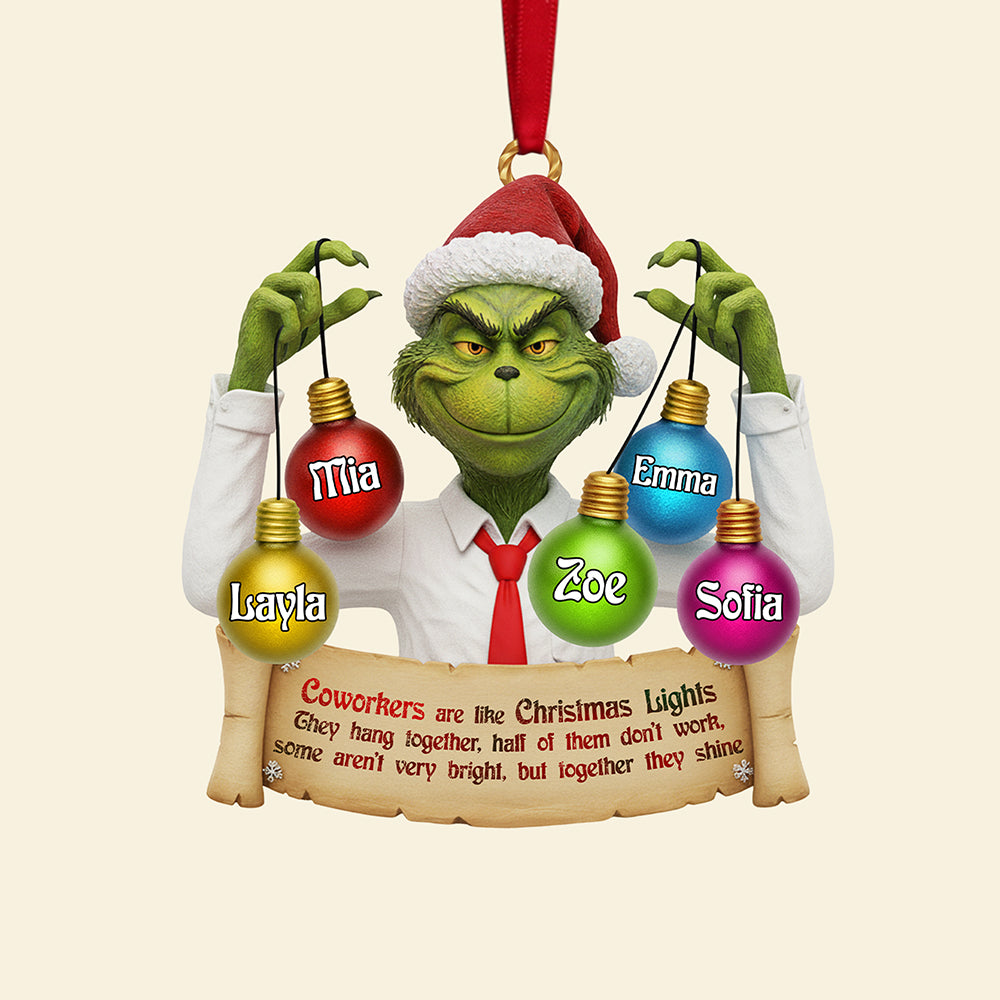 Personalized Gift For Christmas, Coworker Acrylic Ornament 04nata271025-Homacus