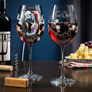 Forever Be By Your Side Drinking Glass - Personalized Gifts For Couples 04PALU081225-Homacus