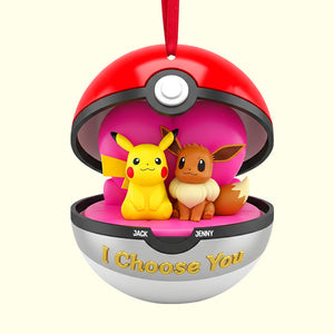 I Choose You Personalized Gifts For Couple Christmas Acrylic Ornament 04natn210825-Homacus