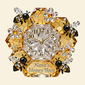 Grandma Bee Acrylic Hanging Wall Clock - Personalized Gifts For Grandma 05natn271225-Homacus