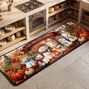 Lovely Boo Family Bonfire Runner Rug - Personalized Gift For Family 03tota290826