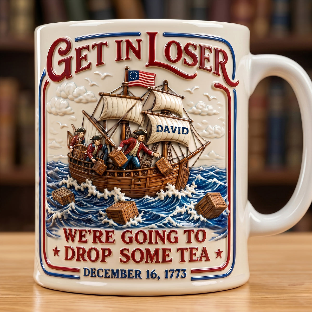 Vintage Tea Ship Coffee Mug - Personalized Gifts For Tea Lovers 03qhlu290526
