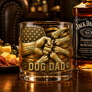 Dog Dad Drinking Glass - Personalized Gifts For Dads 03nalu190526-Homacus