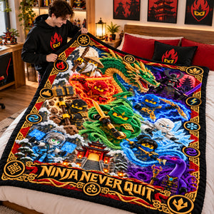 Elemental Warrior Christmas Blanket - Personalized Gifts For Action Figure Lovers 03TTLU071026-Homacus
